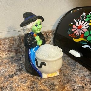 Halloween Witch Kitchen Sponge Holder/Small Candle or candy dish